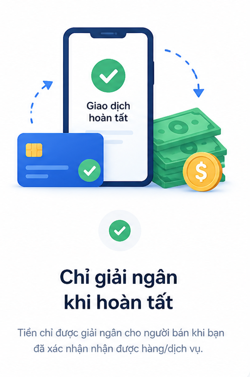 Chỉ giải ngân khi hoàn tất