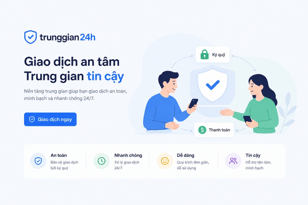 trunggian24h — Giao dịch an tâm, trung gian tin cậy